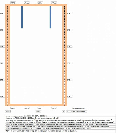 Изделие ПВХ дверь с молниями