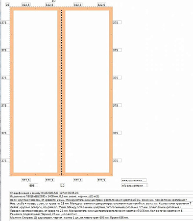 Изделие ПВХ дверь с молнией